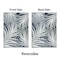 World Rug Gallery Toprical Leaves Coastal Reversible Recycled Plastic 7'10'' X 10' Navy Outdoor Rug 6068NAVY8X10 - alternate 3